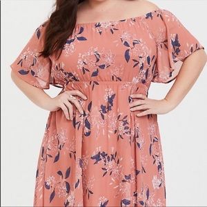 NWT Torrid Off The Shoulder Dress.